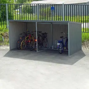 cykelstall komplett i plat