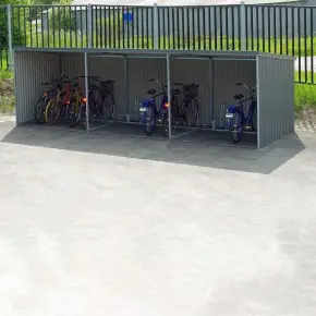 cykelstall komplett i plat