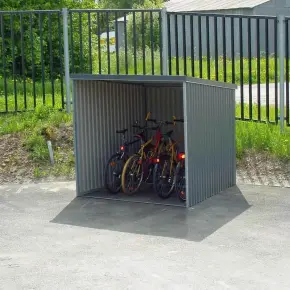 cykelstall komplett i plat