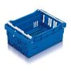 Plastback med staplingsbyglar