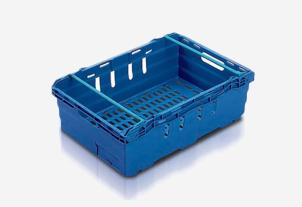 Plastback med staplingsbyglar