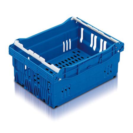 Plastback med staplingsbyglar