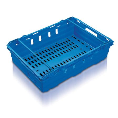Plastback med staplingsbyglar