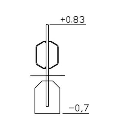 Cykelstall for nedgjutning