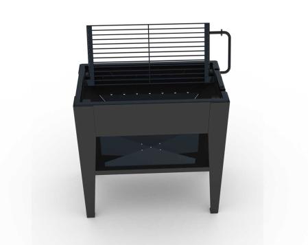 Utomhusgrill i stal