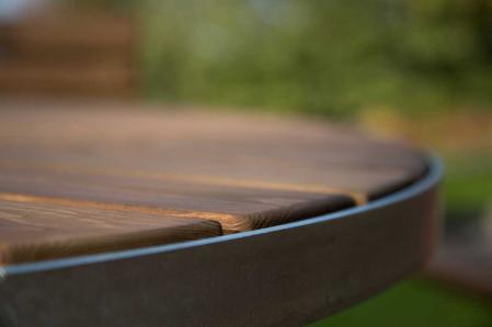 Runt bord for nedgjutning