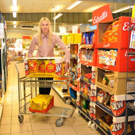 Butiksvagn stackningsbar