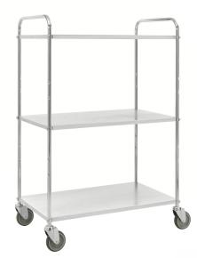 Latt hyllvagn med 3 plan