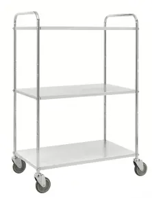 Latt hyllvagn med 3 plan