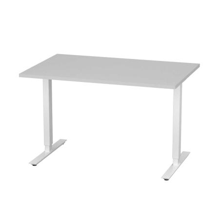 Hoj- och sankbart skrivbord med T-stativ