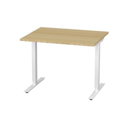 Hoj- och sankbart skrivbord med T-stativ