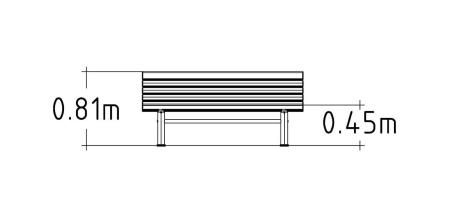Soffa for parkmiljo