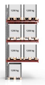 Pabyggnad pallstall 12 ton