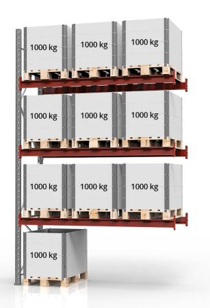Pabyggnad pallstall 12 ton