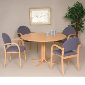 Konferensbord med rund bordsskiva