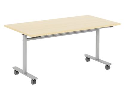 Fallbord med rak skiva och hjul