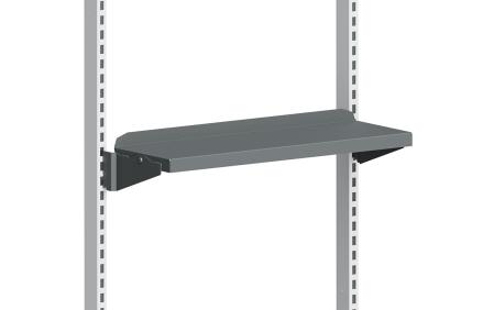 Hyllplan till perforerad pelare.