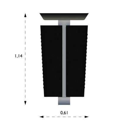 Papperskorg for nedgravning