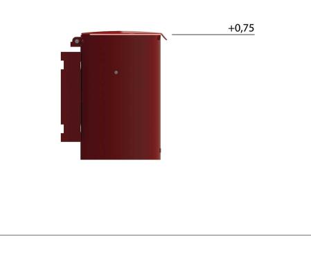 Papperskorg med vaggfaste