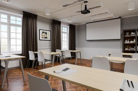 Konferensbord med A-format stativ