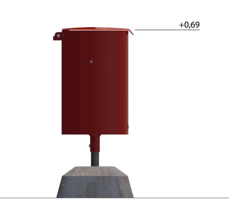 Papperskorg fristaende