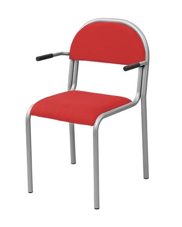 Karmstol med brandskyddat tyg