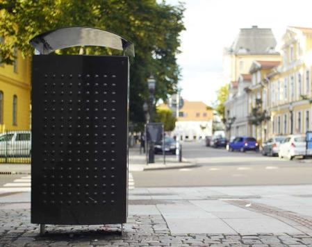 Papperskorg for nedgravning