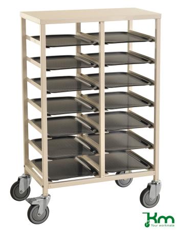 Brickvagn med plats for 14 brickor