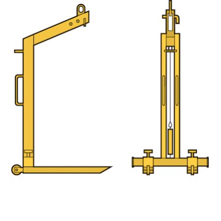 Pallgaffel stallbar