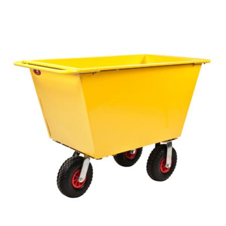 Avfallsvagn med lyftoglor och hjul