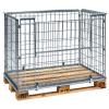 Pallram med fallbar langsida