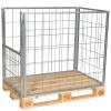 Pallram med fallbar kortsida