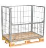 Pallram med fallbar langsida