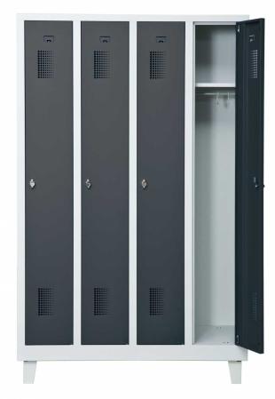 Helsvetsat kladskap med ben och 4 dorrar