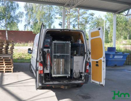 Sakerhetscontainer med nattak