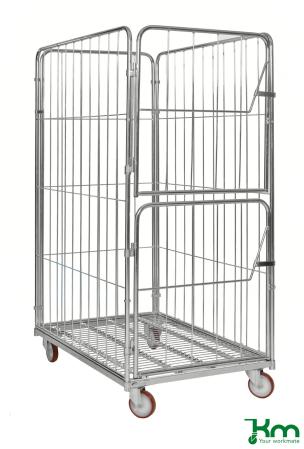 Rullcontainer med oppningsbar kortsida