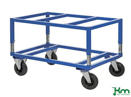 Pallvagn med stallbar hojd for helpall
