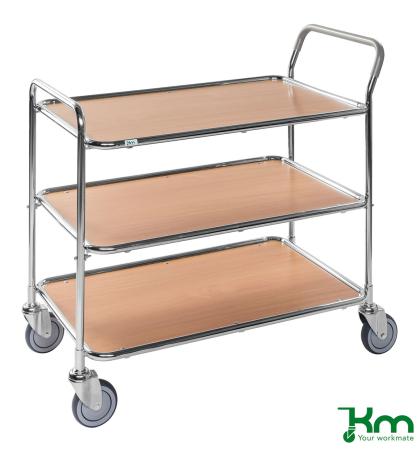 Bordsvagn med 3 plan