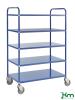 Latt hyllvagn med 5 plan