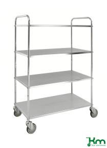 Latt hyllvagn med 4 plan