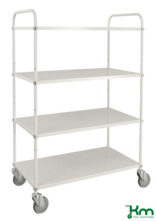 Latt hyllvagn med 4 plan