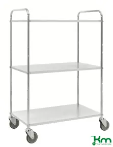 Latt hyllvagn med 3 plan