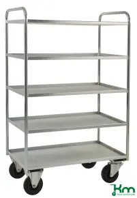 Hyllvagn helsvetsad med 5 plan