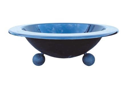 Blomkruka i glasfiber med fotter