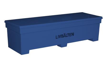 Glasfiberlada med gangjarn i bakkant