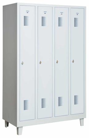 Helsvetsat kladskap med ben och 4 dorrar