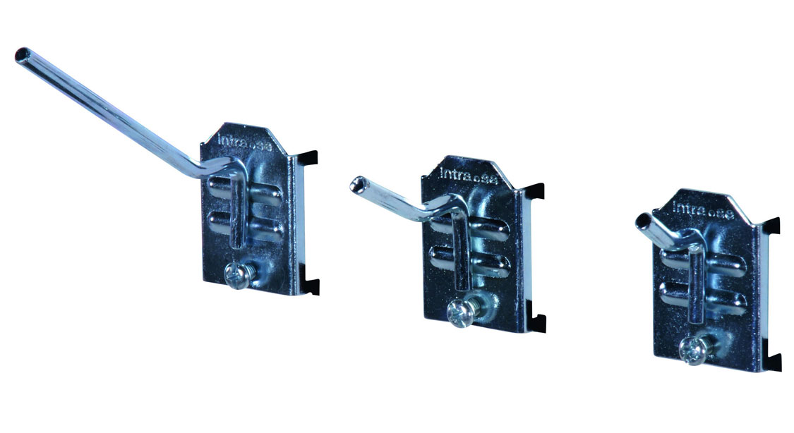 Vinklad enkelkrok Granit 3-pack