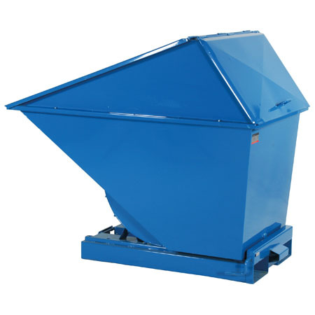 Tippcontainer med högt lock
