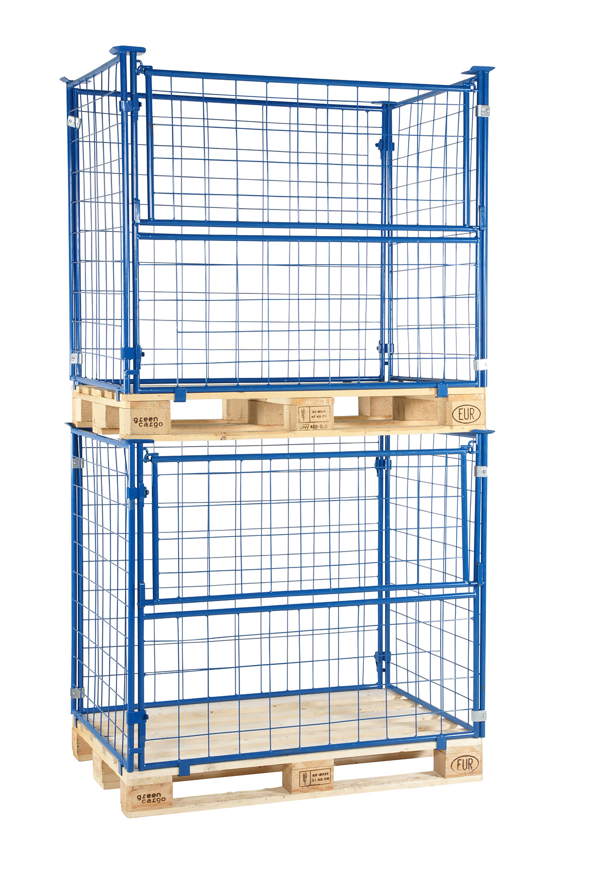 Pallram Blue med fällbar långsida