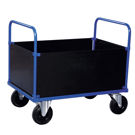 Lådvagn hög Blå/MDF 500 kg